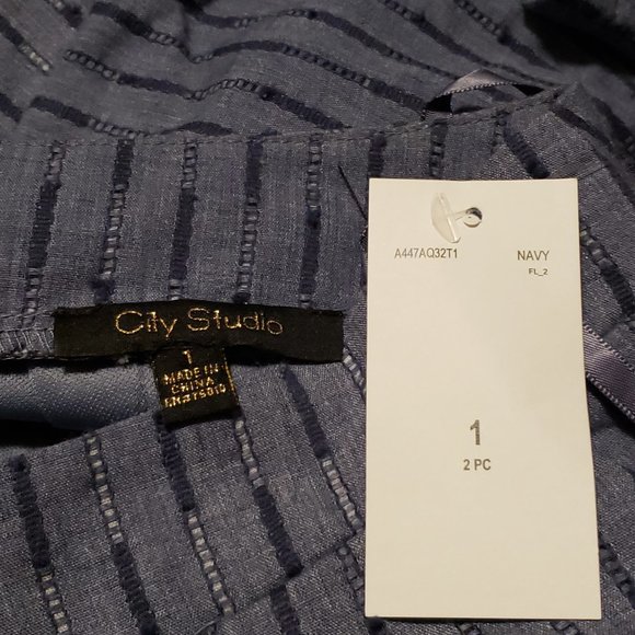 City Studio Juniors 2-Pc. Crop Top & Gaucho Pants Set - Picture 10 of 11